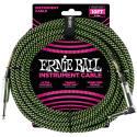 Ernie Ball Braided Straight to Right Angle Instrument Cable