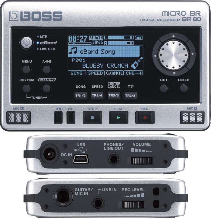 Boss Micro BR BR-80 Multitrack Digital 8-Track Recorder & USB 