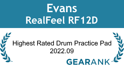 Evans RealFeel RF12D: Highest Rated Drum Practice Pad - 2022.09