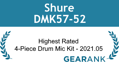 Shure DMK57-52: Highest Rated 4-Piece Drum Mic Kit - 2021.05