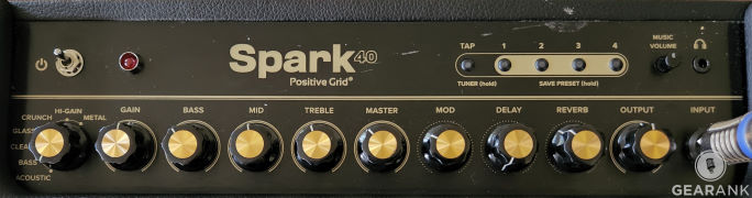 Positive Grid Spark 40 40-Watt 2x4 Modeling Guitar Combo | Reverb