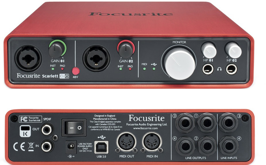 Focusrite Scarlett 6i6 (1st Gen) 6-Channel USB Audio Interface