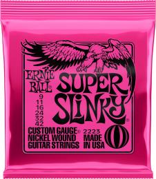 Ernie Ball 2223 Super Slinky Nickel Wound Electric Guitar Strings (Super Light Gauge)