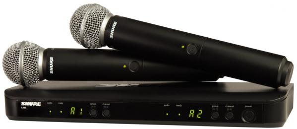 Shure BLX288/SM58 Dual Channel Wireless Handheld Microphone System