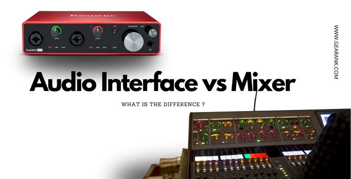 Audio interface vs mixer