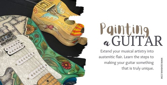 Painting a guitar